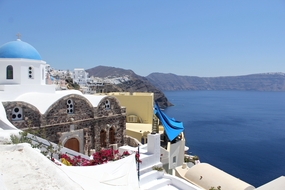 希腊圣托里尼海岛风光图片